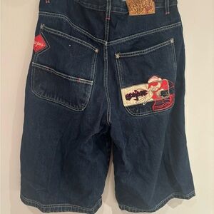 Y2k EXCO Blue Baggy Jorts